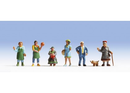 Set de figurine "La piata" - H0 Noch 15470